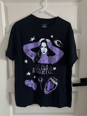 Olivia Rodrigo Black Graphic Logo Tee